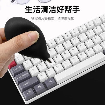 惠世达 手动吹尘器电脑键盘除尘小工具  气吹球-塑料嘴-黑色(20个)