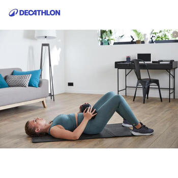 迪卡侬（DECATHLON）健身家用六角哑铃黑色12.5公斤-4132396