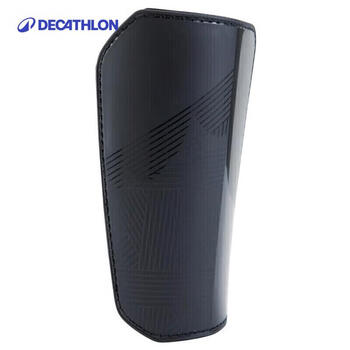 迪卡侬足球运动插板护胫防护青少年护腿板 黑色 S(130~150厘米) 2224798