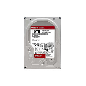 西部数据（WD）NAS机械硬盘 WD Red Plus 西数红盘 10TB 7200转 256MB SATA CMR垂直 网络存储 3.5英寸 WD101EFBX