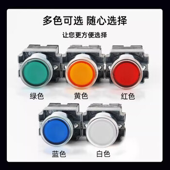 佰达特 带灯平头按钮开关XB2-BW3361/3462自复位启动停止常开常闭220V24V 380V普通款BW3661-蓝色/一常开/7个 佰达特 带灯平头按钮开关XB2-BW3361/3462自复位启动停止常开常闭220V24V 380V普通款BW3661-蓝色/一常开/7个