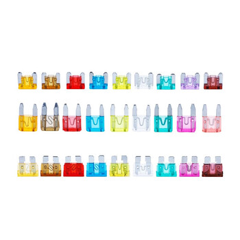 汇君 汽车保险丝保险片车用保险片插片4S店保险丝管套装 中号15A-10片