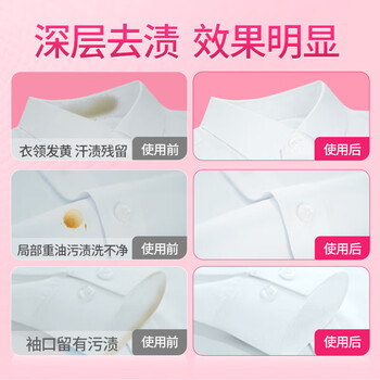 蓝月亮衣领净500ml单瓶 喷雾头清洁剂袖口助洗剂强力去渍免揉搓