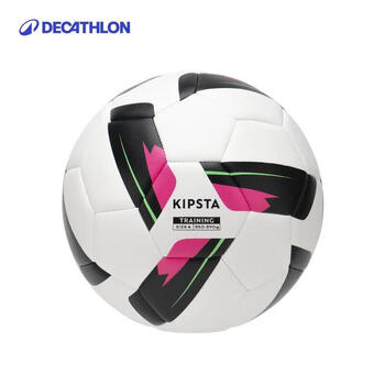 迪卡侬F100足球4号白色合适6-12岁年龄段训练TPU-材质更耐磨-4786370