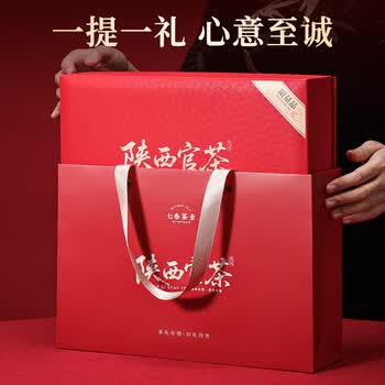 七春泾阳茯茶叶陕西官茶西安特产2020陈高档金花黑茶500g毕业教师礼物