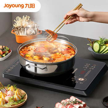 九阳(Joyoung)家用智能电磁炉 2200W大火力双传感精准控温一键降噪电磁灶 C22S-F51-B4 单机版 九阳(Joyoung)家用智能电磁炉 2200W大火力双传感精准控温一键降噪电磁灶 C22S-F51-B4 单机版