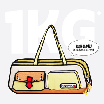 川崎海绵宝宝联名羽毛球包手提挎包独立鞋仓章鱼哥C8150西装蓝绿