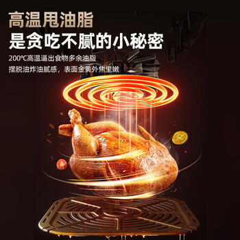 小熊(Bear)空气炸锅透明可视空气炸锅不用翻面空气炸锅大容量 空气炸锅小熊QZG-H15U8嫩烤免翻面 5L 小熊(Bear)空气炸锅透明可视空气炸锅不用翻面空气炸锅大容量 空气炸锅小熊QZG-H15U8嫩烤免翻面 5L