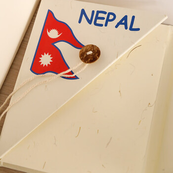 佳茉尼泊尔手工本手账本diy素材日记本复古旅行高颜值网红空白本纸加厚笔记本520礼物升级款新年情人节