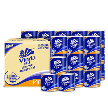 维达（Vinda）【食用油+卷纸】精炼一级大豆油5L（非转）*2+V4069卷纸10卷*2提