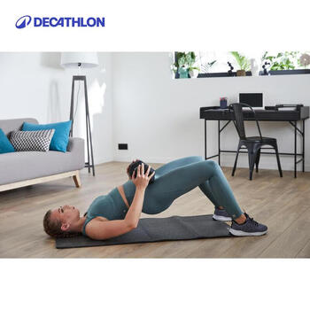 迪卡侬（DECATHLON）健身家用六角哑铃黑色12.5公斤-4132396