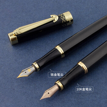 英雄（HERO）钢笔  礼盒10K金笔【乘风破浪系列】国潮钢笔高端日常书写墨水套装黑色