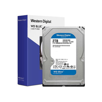 西部数据（WD）台式机械硬盘 WD Blue 西数蓝盘 2TB 7200转 256MB SATA 电脑硬盘 3.5英寸 WD20EZBX