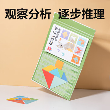 得力(deli)文具儿童中号磁力七巧板套装拼图 几何图形认知启蒙 幼儿园益智教学用具创意儿童生日礼物男女孩 得力(deli)文具儿童中号磁力七巧板套装拼图 几何图形认知启蒙 幼儿园益智教学用具创意儿童生日礼物男女孩