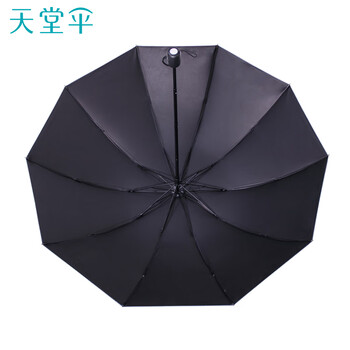 天堂 双人晴雨伞三折 遮阳伞太阳伞10骨加大加固抗风大伞 硕果甘酪白
