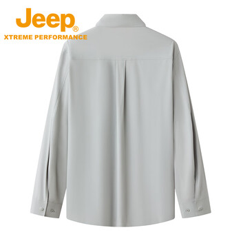 JEEP吉普男式长袖衬衫J512094601月影灰尺码可选M-5XL下单备注尺码