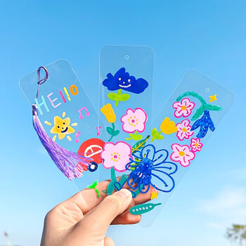 米砾空白透明书签发批纪念礼品diy透明塑料小书签自制创意制作材料开学季中高考百日誓师礼物