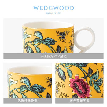 Wedgwood威基伍德漫游美境黄色绮想马克杯