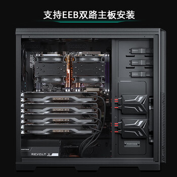 IPASON 组装台式机电脑（H11AMD双路主板 无CPU 无内存 1T SSD 1250W）