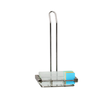 世泰 实验室用显微镜载玻片盒病理切片盒标本存放盒晾片板染色架染色缸京仓直发 【不锈钢染色架】20片装