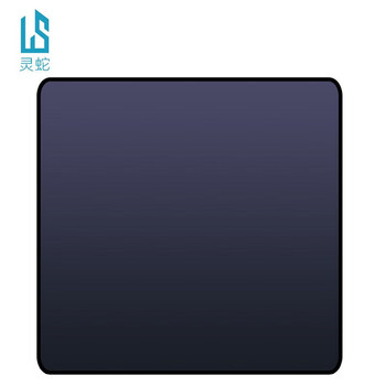 灵蛇（LINGSHE)鼠标垫 260*210*3mm家用办公游戏电脑桌垫  精密包边防滑  可水洗  黑色