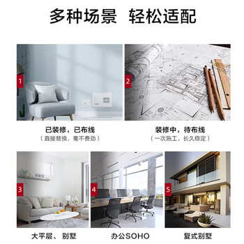 华为（HUAWEI）企业级无线AP面板全屋wifi6覆盖11ax室内型2+2千兆双频3000M穿墙 2个GE电口 eKitEngine5763S-11
