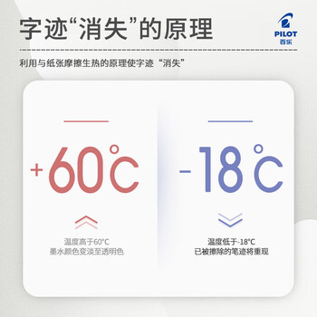 百乐（PILOT）子弹头按动可擦中性笔彩色签字笔水笔文具办公学习用笔LFBS-18UF-LB 浅蓝 0.38mm 单支装