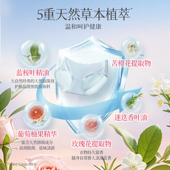 阿道夫.蒂姆森内衣裤洗衣液用开学季清洗液除菌除螨去污470g月光玫瑰洗衣服液
