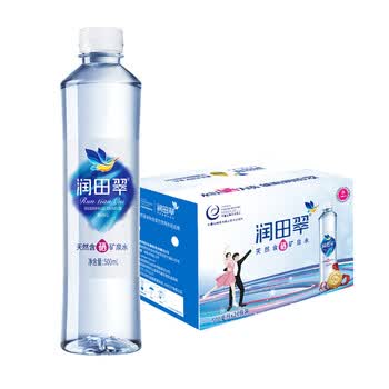 润田翠（runtian） 天然含硒矿泉水 会议办公 家庭饮用 500ml*24瓶 整箱装