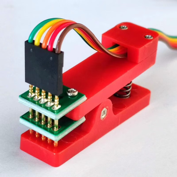 正鑫远 PCB烧录测试夹具 探针 测试工装 测试架 下载编程 单排 送端子线8P1.27