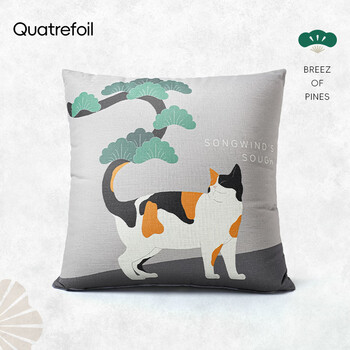 quatrefoil 抱枕靠垫办公室腰枕沙发床头靠枕简约可拆洗 45*45cm蓦梢