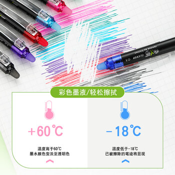 百乐（PILOT）按动可擦笔frixion可擦中性笔小学生水性笔尖学生考试办公用笔BLRT-FRP5-V 0.5mm紫色单支