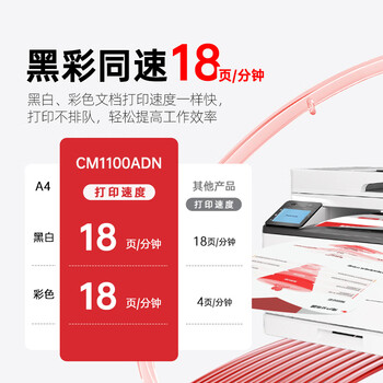 奔图（PANTUM）CM1100ADN 彩色激光打印机家用办公 自动双面彩印 连续复印扫描（上门安装/1年上门维修）