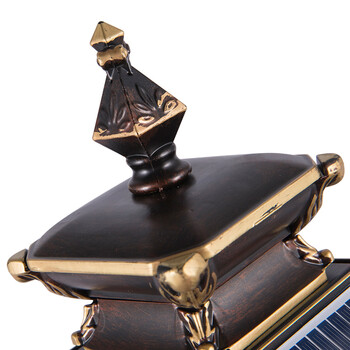 能草坪灯欧式别墅草地灯家用防水景观灯超亮户外庭院灯 九寸菱角尖花