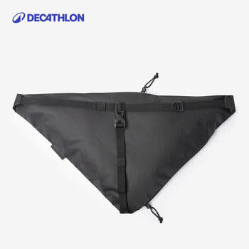 迪卡侬男大容量手机腰包女健身多功能休闲斜挎包经典黑35*35cm 2905446 迪卡侬男大容量手机腰包女健身多功能休闲斜挎包经典黑35*35cm 2905446