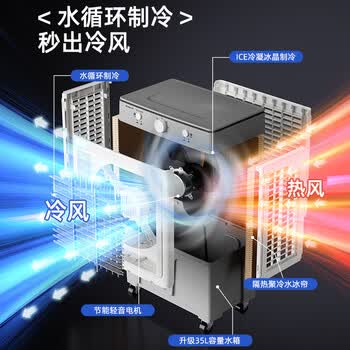 志高（CHIGO）空调扇工业冷风机冷风扇移动水冷空调冷气机加冰块降温强力制冷家用商用