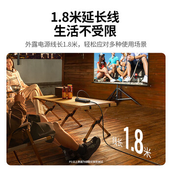 绿联防雷65W氮化镓PD快充Type-c+USB插座/插线板/排插/拖线板【3位5孔+3位2孔+2C2A】1.8米 黑色 15969