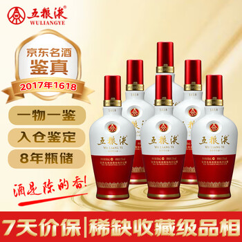 五粮液 白酒 52度 500ml 2017年 常温便】【白酒】五粮液 500ml×6本入 52° : 楽商事株式会社