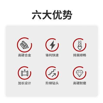 卡夫威尔宝塔钻头阶梯钻锥形金属开孔器钻孔扩孔打孔器 4-22mm AI5816 卡夫威尔宝塔钻头阶梯钻锥形金属开孔器钻孔扩孔打孔器 4-22mm AI5816