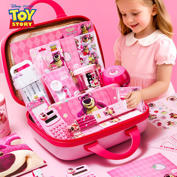迪士尼（Disney）文具套装 小学生幼儿园1-3年级密码锁手提箱文具礼盒儿童学习用品小女孩生日礼物