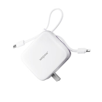 WOPOW沃品 LQ20 三合一充电宝通用苹果华为iPhone15promax无线移动电源快充小巧外接电池便携