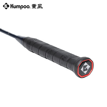 薰风（KUMPOO）羽毛球拍高刚性碳纤熏风进攻型球拍 小能量黑色礼盒装（已穿线）