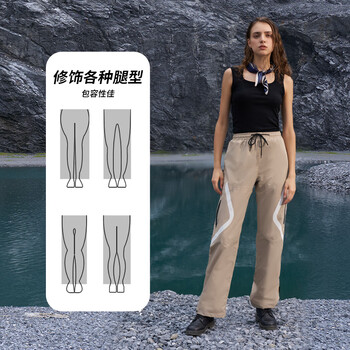 琴飞曼雨衣雨裤下半身男女防水防雨骑行外卖摩托车电动车时尚雨裤浅咖色3XL