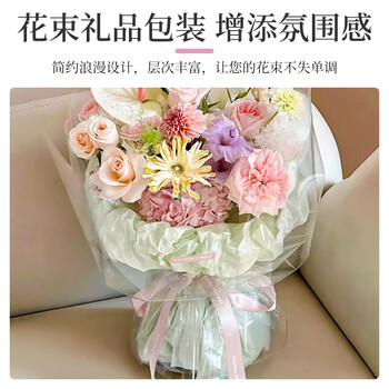 NVV珠光雪梨纸20张50*70cm 加厚褶皱内衬纸鲜花水果花打底圣诞节包装纸花束包花纸diy-碧水蓝LP-XL碧