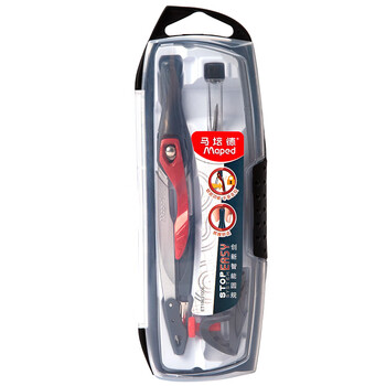 马培德(Maped)智能锁定绘图圆规 初高中考试锁距圆规 小学生制图绘图学习工具 196310CH 两用款【夹笔换铅芯】 马培德(Maped)智能锁定绘图圆规 初高中考试锁距圆规 小学生制图绘图学习工具 196310CH 两用款【夹笔换铅芯】
