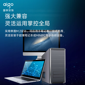 爱国者（aigo）256GB SSD固态硬盘 M.2接口NVMe协议 PCIe3.0高性能主控 台式机笔记本通用P3000 读速3000MB/s