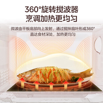 美的(Midea)平板速热微波炉 智能菜单 一键解冻及除味 宝宝辅食菜单更贴心EM7KCGW3-NR 美的(Midea)平板速热微波炉 智能菜单 一键解冻及除味 宝宝辅食菜单更贴心EM7KCGW3-NR