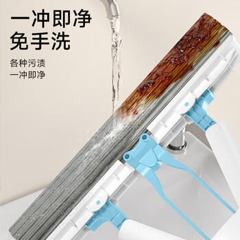 五月花海绵拖把28cm2棉头家用一拖净免手洗胶棉吸水拖布拖地墩布