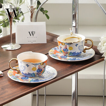 物取（WOOCH）浪漫时光咖啡杯碟礼盒装高颜值情侣对杯乔迁新婚礼物送新人套装