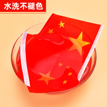 格立特（gelite）送36贴纸 中国国庆小国旗手持小红旗手摇旗杆小五星红旗帜7号25面带杆20*30cm小旗子氛围儿童手拿